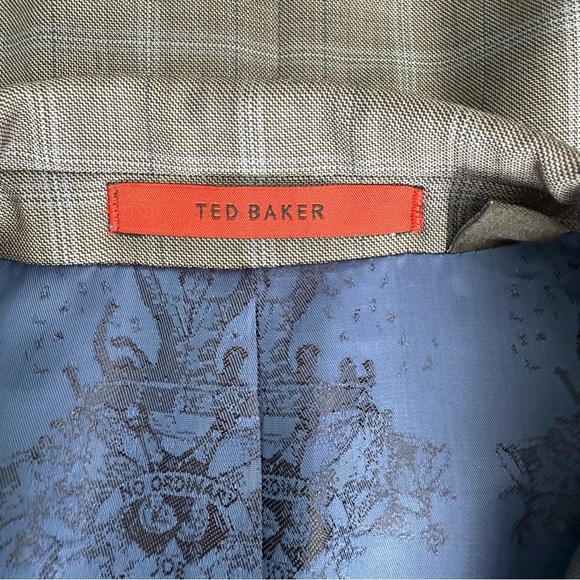 Ted Baker Light Gray Checkered Blazer - Picture 11 of 14